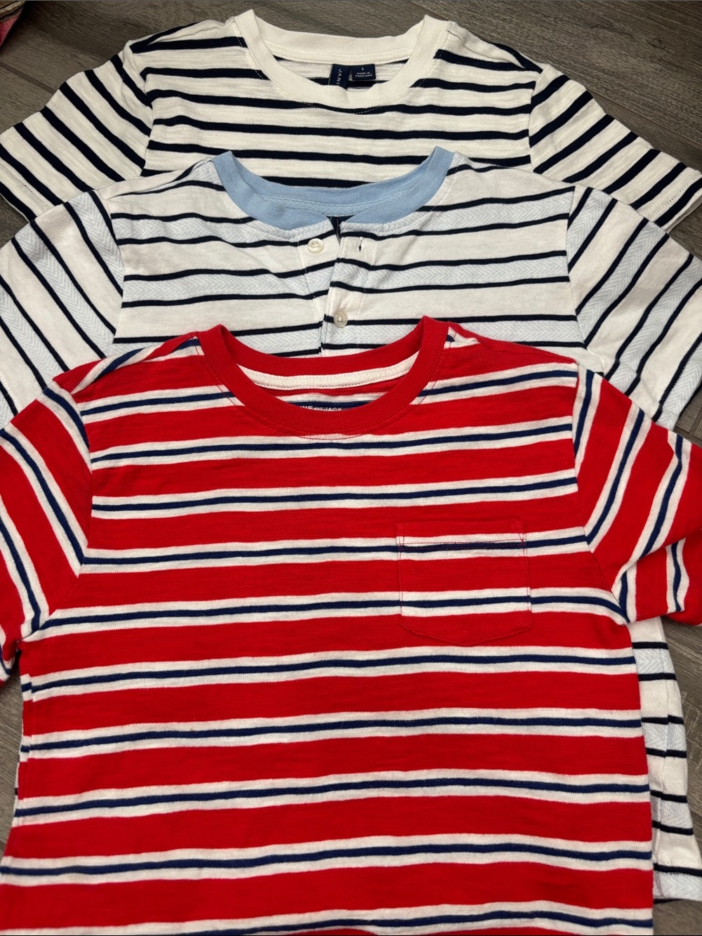 Boys Janie and Jack Three T set- size 6